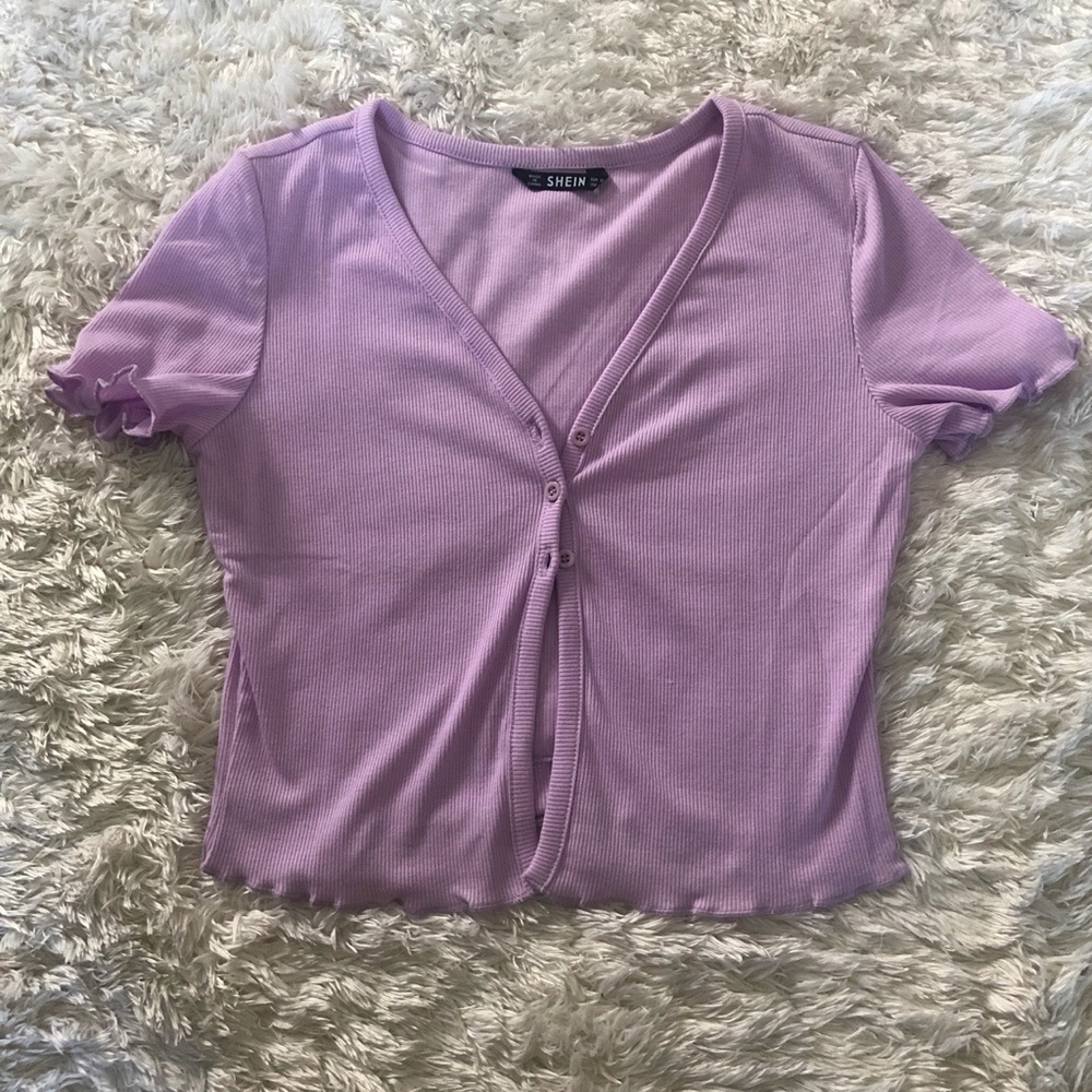 NWOT. Never worn lilac crop top